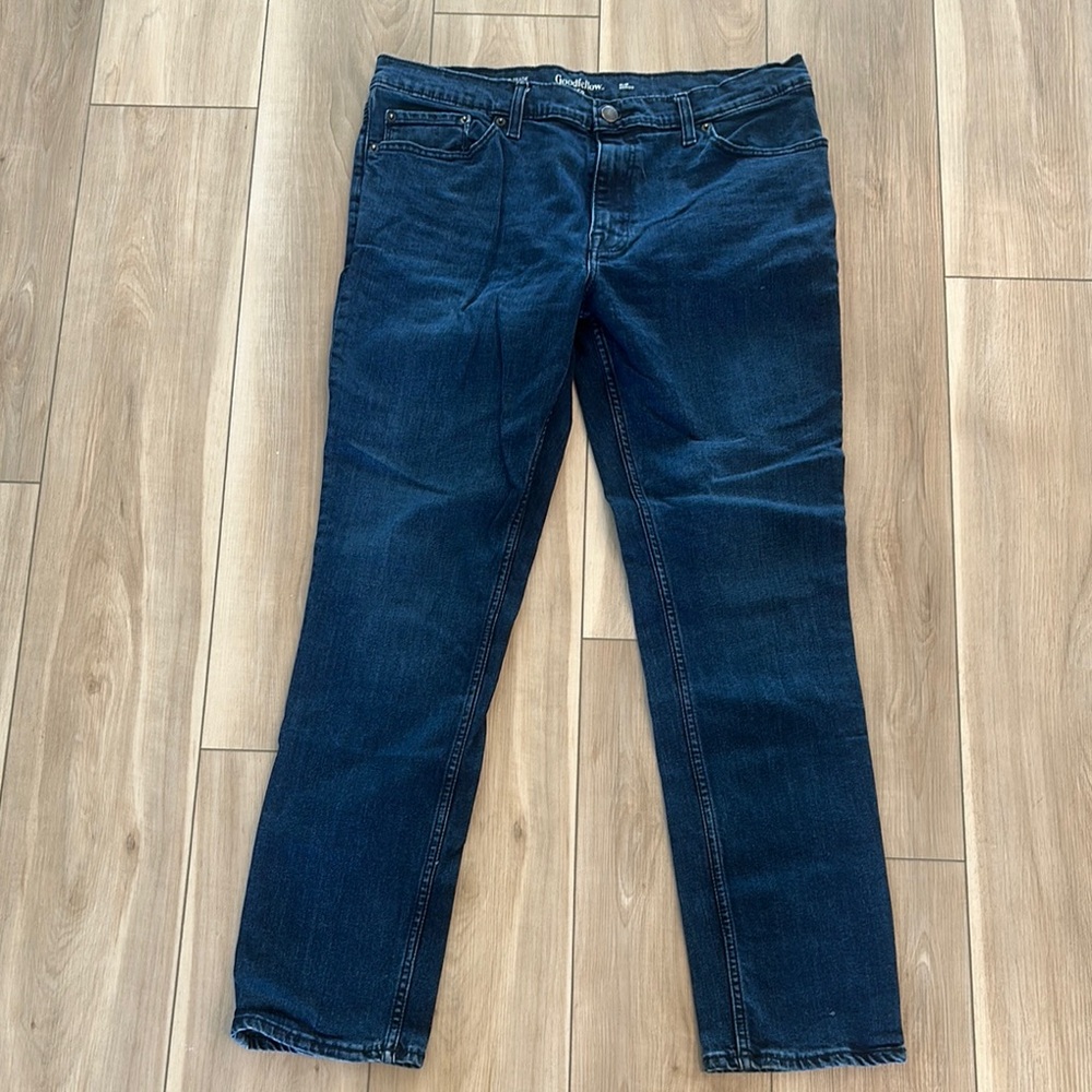 EUC Goodfellow & Co Brand Slim Style Mens Jeans Denim Size 38x32 38W 32L